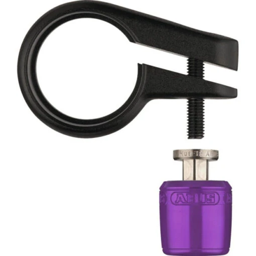 Antivol De Selle Abus Nutfix M5 SPC Violet - Ø 31,8 Mm -Vélo Soldes antivol de selle abus nutfix m5 spc violet 31 8 mm