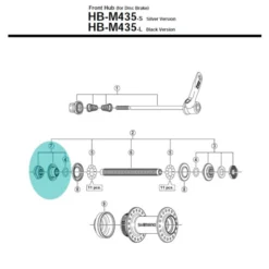 Cône De Moyeu Shimano Y2U098020 - Gauche [x1]