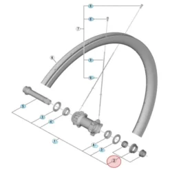 Cône Et Ecrou Droit De Moyeu Shimano Dura-Ace WH-R9170-C40-TU-F12