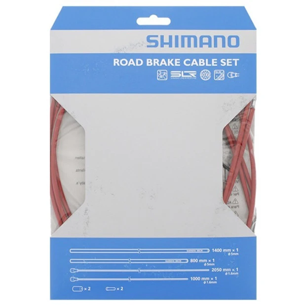 Kit Câblerie Frein Route PTFE Shimano - Rouge 1 Kit Câblerie Frein Route PTFE Shimano - Rouge
