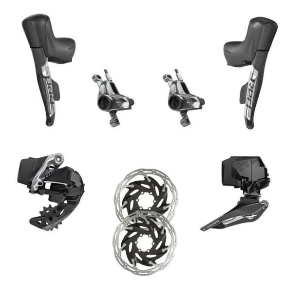 Mini Groupe SRAM Red ETAP AXS HRD Disc 2x12 Post Mount 1 Mini Groupe SRAM Red ETAP AXS HRD Disc 2x12 Post Mount