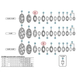 Pignon Shimano Dura Ace CS-9000 - 11 Vitesses - 15 Dents