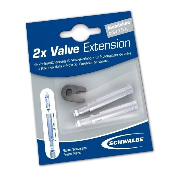 Prolongateur De Valve Schwalbe 17 Mm (x2) 1 Prolongateur De Valve Schwalbe 17 Mm (x2)