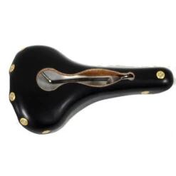 Selle En Cuir Gilles Berthoud Aspin Ouverte - Noir