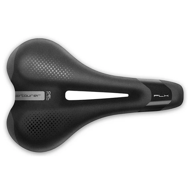 Selle Trekking Sportourer FLX Gel Flow Lady 270x160mm Noir 1 Selle Trekking Sportourer FLX Gel Flow Lady 270x160mm Noir