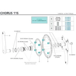 Campagnolo® Visserie Plateau Campagnolo FC-SR300